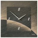 Wandklok natuursteen AMS 9519